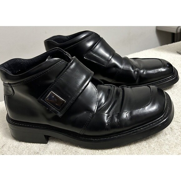 PiPer Italian Black Leather Chelsea Boots with hook and loop fastener  EU 43 main image 7